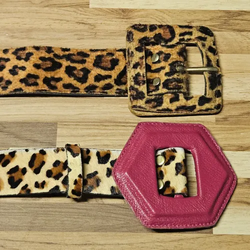 2 Cintos Animal Print 105cm P/M