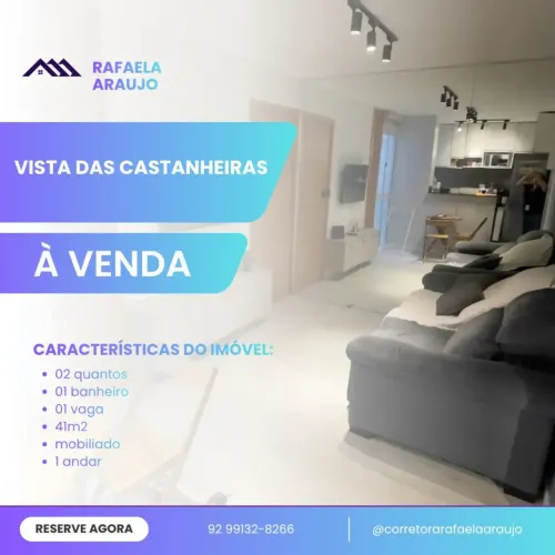 APARTAMENTO MOBILIADO À VENDA | CONDOMÍNIO VISTA DAS CASTANHEIRAS
