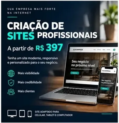 CRIAÇÃO DE SITES PROFISSIONAIS ? A PARTIR DE R$ 397