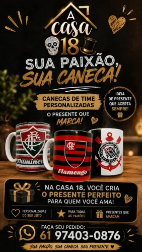 Canecas personalizadas Time