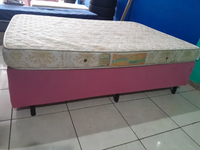 Cama box casal colchão espuma D 28