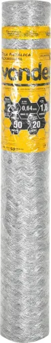 Tela metálica hexagonal, galinheiro, malha 2", 23 BWG x 1,5 m, com 10 m, VONDER