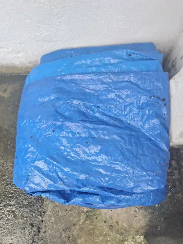 Lona Plástica Impermeável com ilhóses 8X6, 150 Micras
