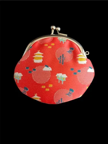 Lindo porta-moedas original da sofisticada marca Pocchiri, Japão.