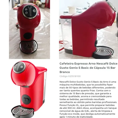 Cafeteira Arno Nescafé Dolce Gusto.