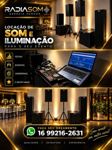 Locação de som e iluminação para eventos