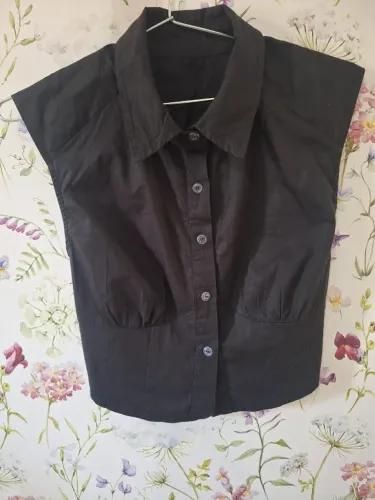 blusa social manga curta