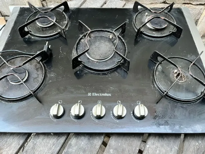 Cooktop 5 Bocas Electrolux à Gás GLP Preto
