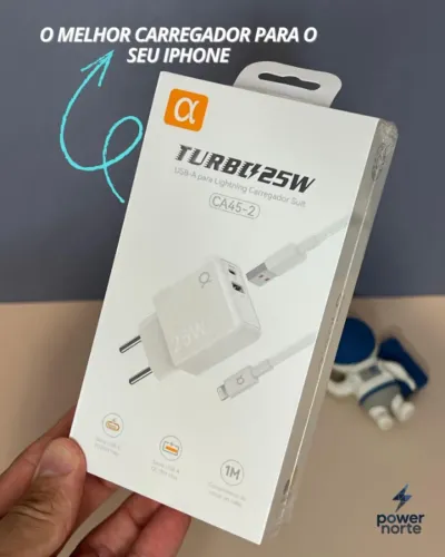 O Carregador ?GOLD PRO Turbo 25W - Lightning foi feito para quem quer velocidade, seguran
