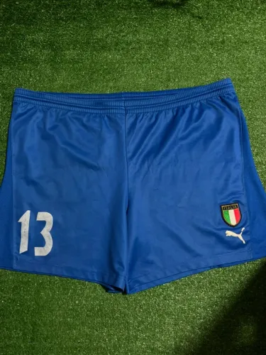 Calção Seleção Itália Away 2003/2004 #13 Usado em Jogo
