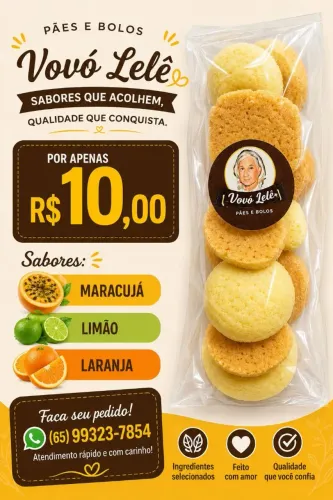 Sequilhos saborizados