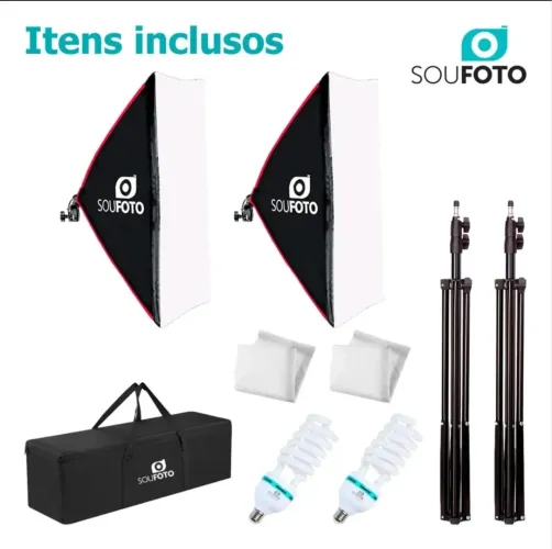 Kit Softbox Viena da Sou Foto, completo e em ótimo estado de conservação