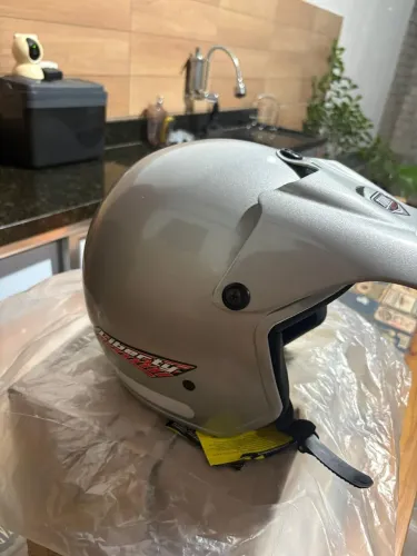 CAPACETE ABERTO PRO TORK LIBERTY SOLID PRATA TAM. 60 ( nota fiscal) zero!