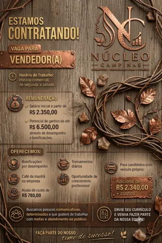 VAGAS DE VENDEDOR(A) CAMPINAS