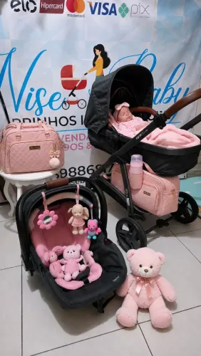 Lindo kit Carrinho de bebê princesa exclusivo 