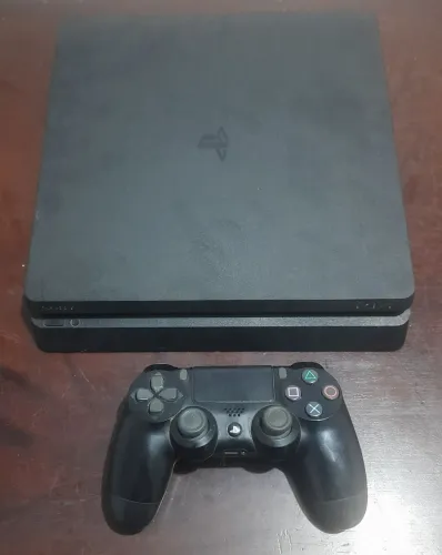 Playstation 4 slim 500gb completo + jogo brinde