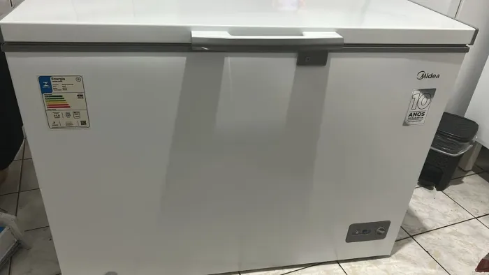 Freezer horizontal Midea Branco 295l