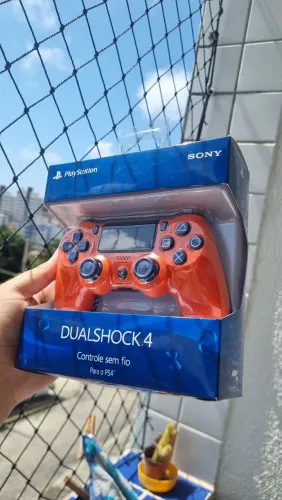 Controle de Primeira Linha Laranja para Ps4/PC/Celular... NOVO e LACRADO