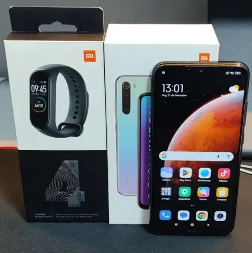 Smartphone Xiaomi Redmi Note 8 64GB + Mi Band 4 (brinde)