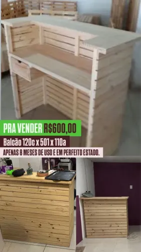 Balcão de palete em otimo estado!!