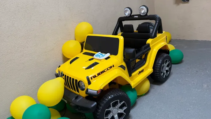 Carrinho Elétrico Infantil Jeep Rubicon Amarelo