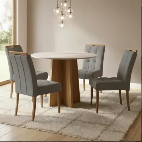 Conjunto de Jantar Lunaris 4 Lugares