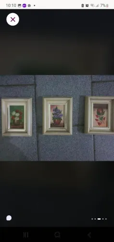 Quadros pequenos da artista plastica renomada