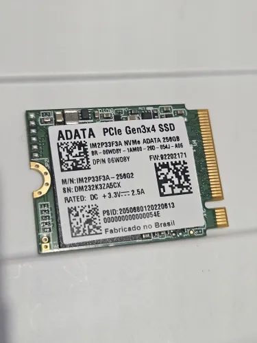 SSD M.2 ADATA 256GB OEM NOVO! (PC OU NOTEBOOK)