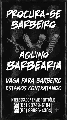 Estamos contratando barbeiros