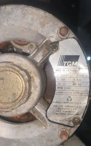 Motor Elétrico Monofásico Tgm 1/2hp127 4 Polos
