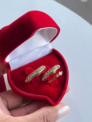 Alianças de namoro compromisso casamento