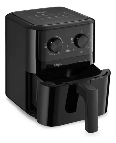 Fritadeira Elétrica Air Fryer Quad Fry 4,2 L,1400w Preto Elgin