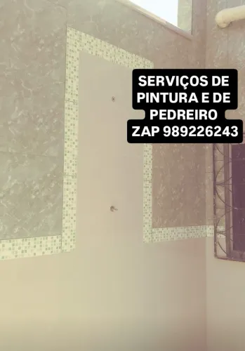 Pedreiro, e Serviço de pintura Disponív.