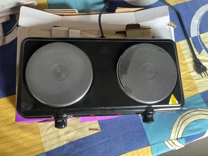 FOGÃO DE MESA DOUBLE 2 BOCAS, ELÉTRICO! 