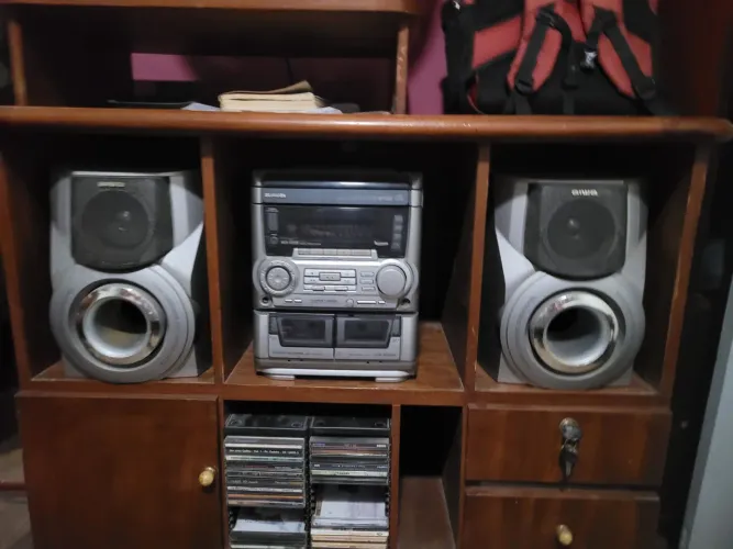 Som aiwa 3 em 1 antigo