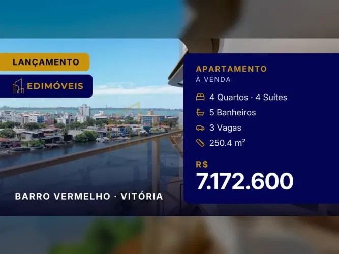 Seu novo lar em Barro Vermelho: Apartamento com 4 suítes e área de lazer completa!