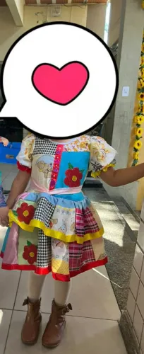 Vestido junino 3/4/5 anos
