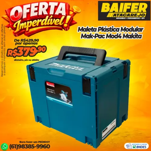 Maleta Plástica Modular Mak-Pac Mod4 Makita