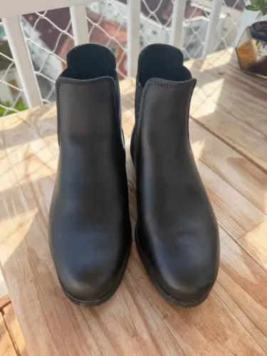 Botas de Hipismo em Couro Fouganza Preto