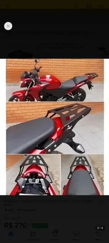 Suporte de baú cb500f