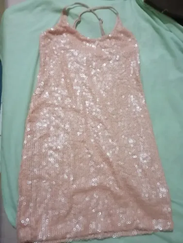 Vestido tecido Lantejoula.