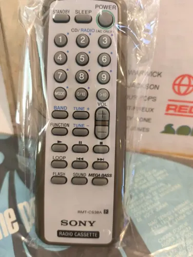 controle remoto Sony RMT-CS38A original, para aparelhos de som com rádio e toca-fitas