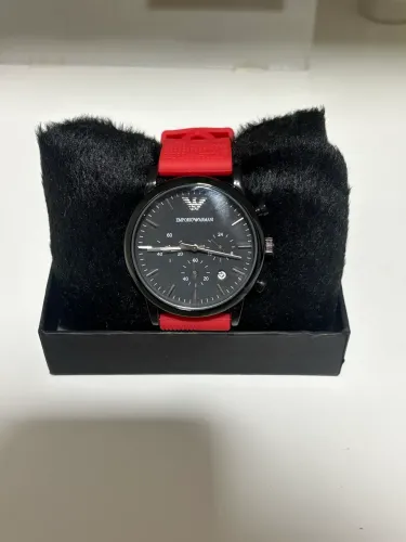 Relógio empório Armani pulseira de silicone 
