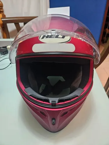 Capacete Helt Polar Vermelho Fosco Tamanho 58