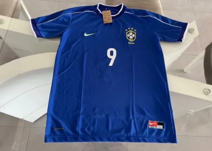 BRASIL - COPA 1998 - AZUL - RONALDO - RETRÔS - NOVAS!