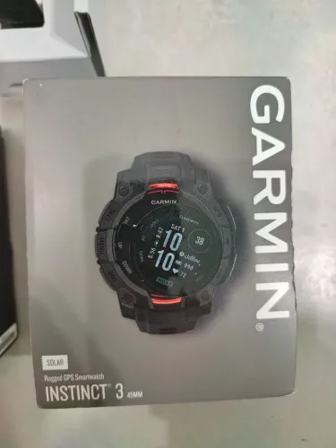 Garmin Instinct 3 Solar Original 45mm - Apenas 1 Mês e Meio de Uso - Estado de Novo