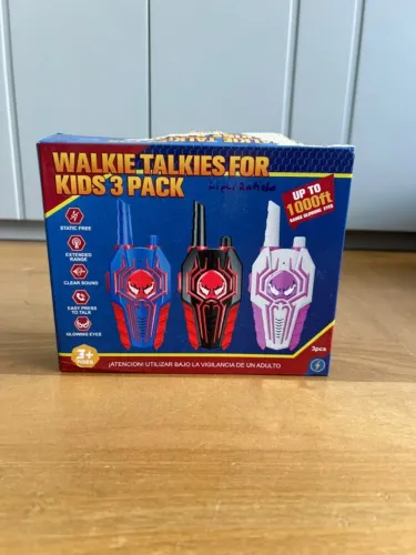 Walkie Talkie Infantil Tema Homem Aranha 2 Unidades