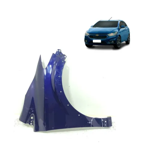 Paralama Direito Onix 2013 a 2019 Azul Com Furo Friso (Peça:2)