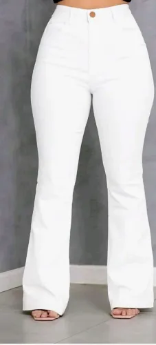 Calca branca elegante tam. 40
