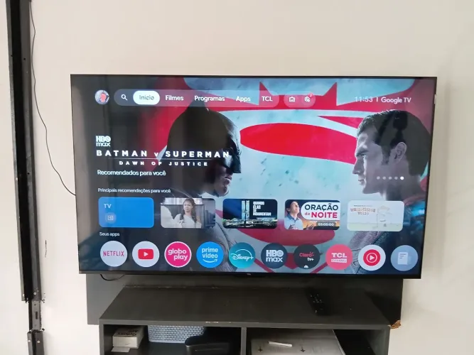 Tv tcl 55 polegadas 4k qled <br><br>Não faço entregas tem que vim buscar